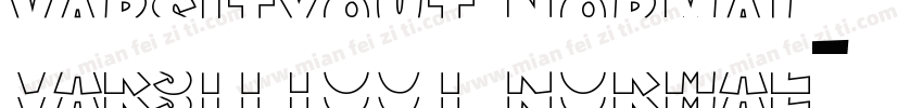 VarsityOut Normal字体转换